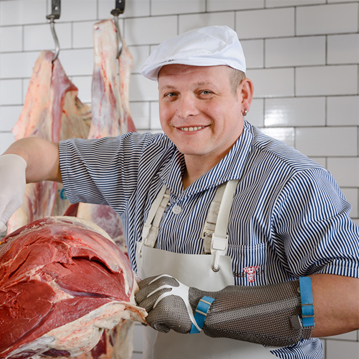 Rindfleisch von Futterfleisch